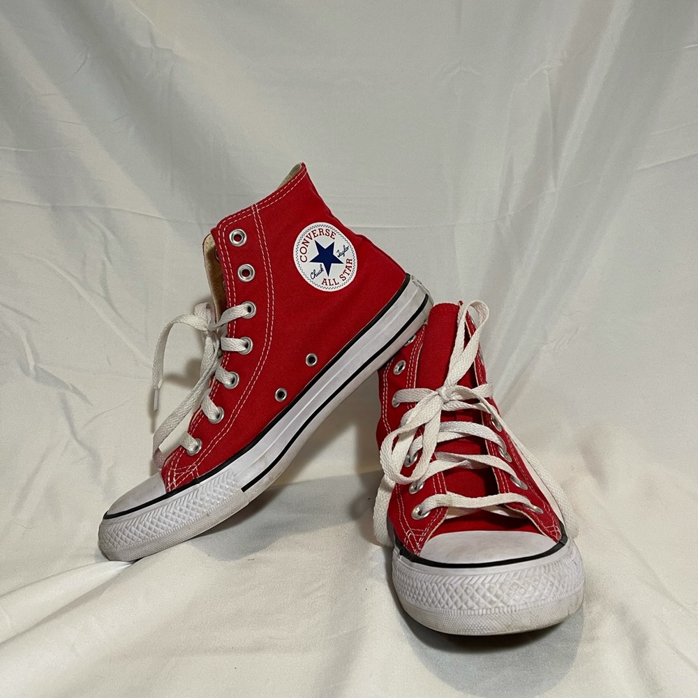 Red High Top Converse